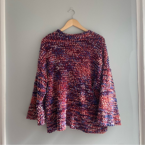 Marc New York Pink Colorful Chunky Knit Sweater Cardigan - Picture 8 of 9